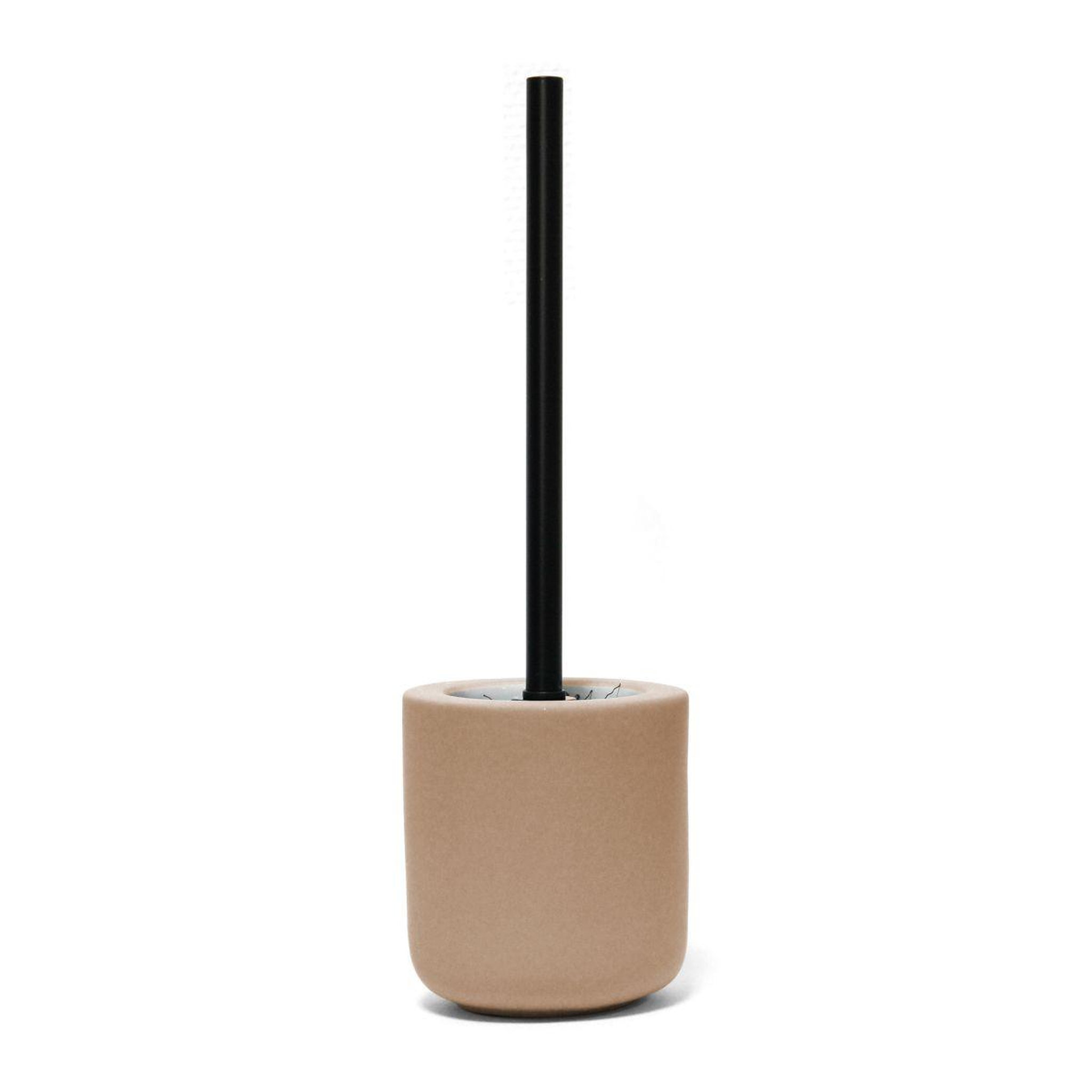Douceur d'Intérieur Brosse wc unie soft touch  mambo  38cm sable