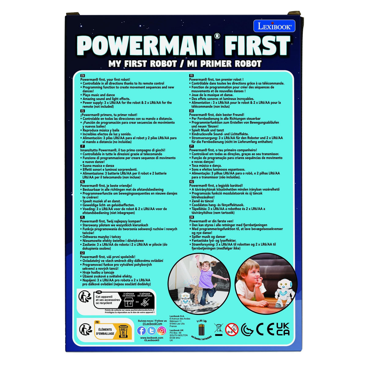 Lexibook Powerman First Robot Programmable
