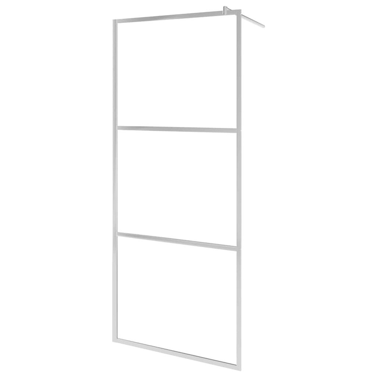 VIDAXL Paroi de douche a l'italienne a verre ESG depoli 140x195 cm