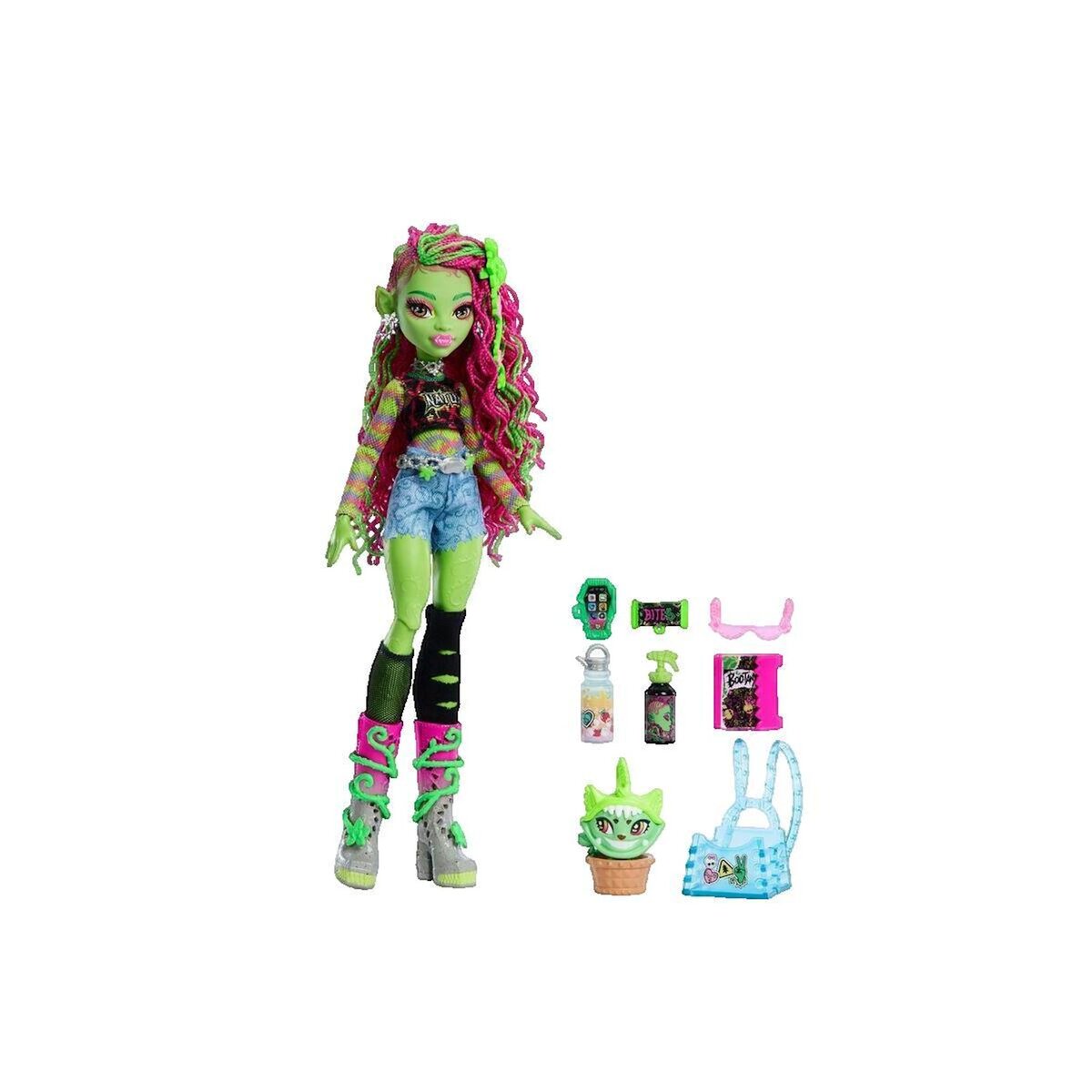 MATTEL Poupée Monster High Mattel Venus McFlytrap verte tendre