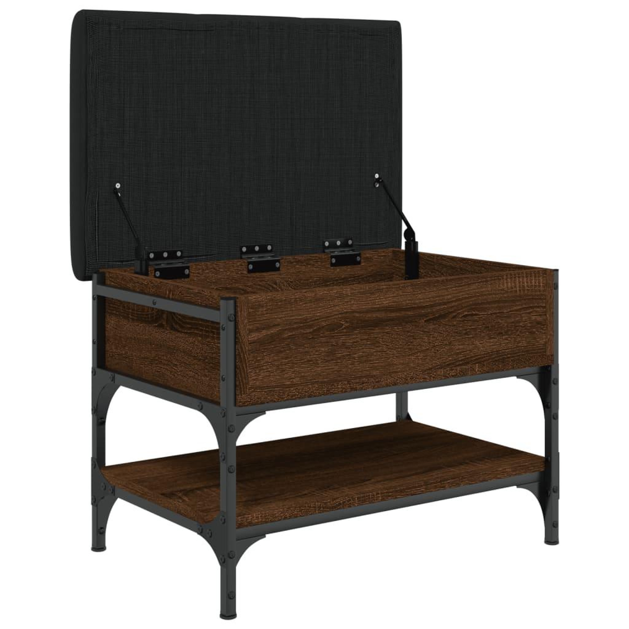 Voir la diapositive 5 : VIDAXL Banc a chaussures chene marron 62x42x45 cm bois d'ingenierie