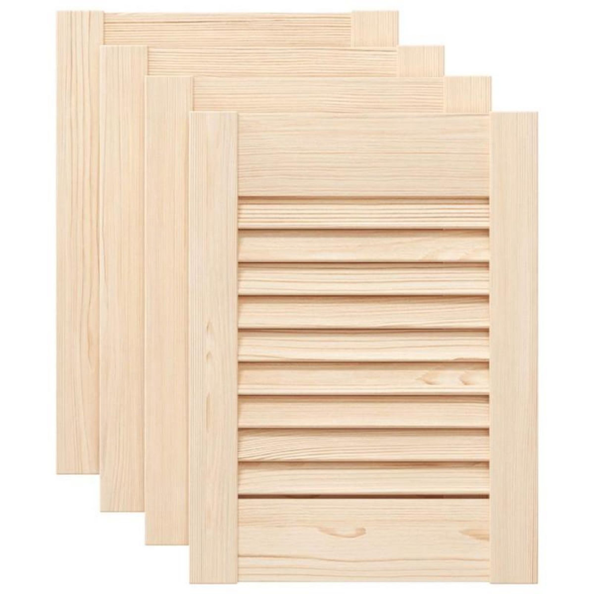VIDAXL Portes d armoire à persiennes 4 pcs 39,5x29,5 cm pin massif