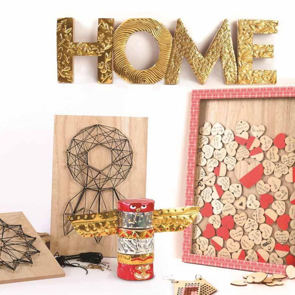 Graine créative 5 feuilles métal à repousser - 5 couleurs