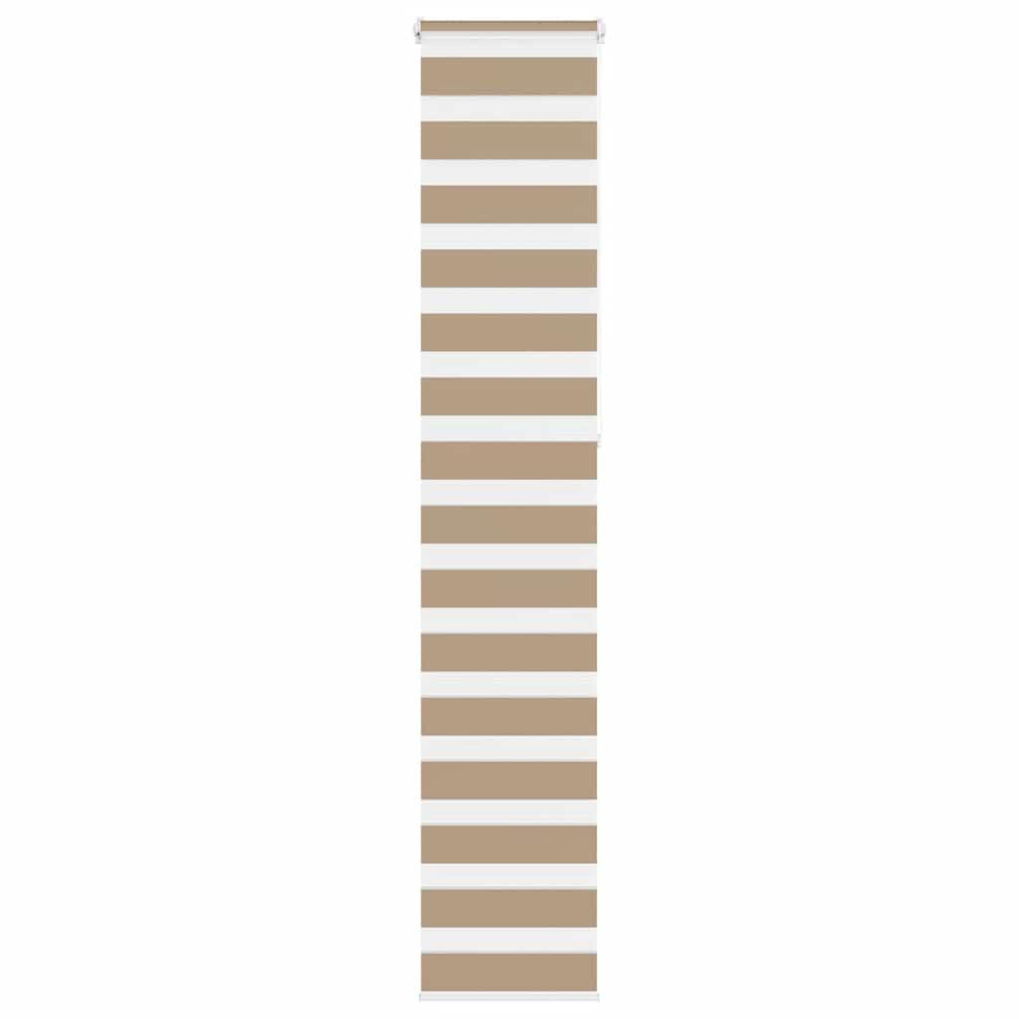 VIDAXL Store zebre marron sable largeur du tissu 40,9 cm polyester