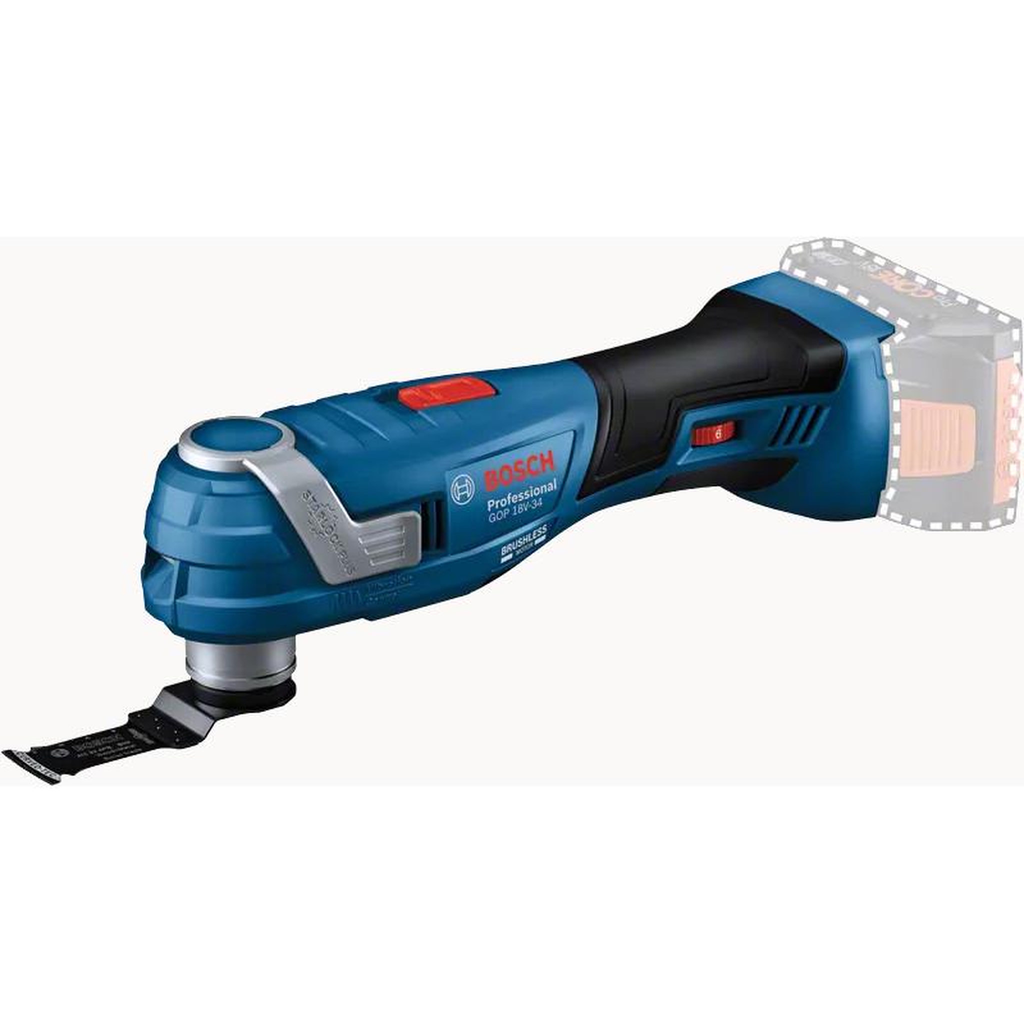 BOSCH Outil oscillant 18V GOP 18V 34 (sans batterie ni chargeur) en boite carton BOSCH 06018G2001