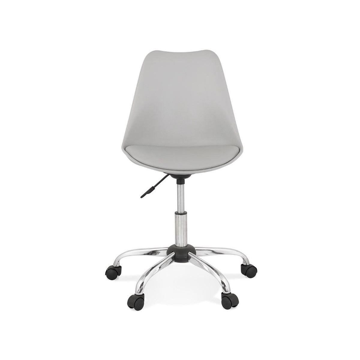 Paris Prix Chaise de Bureau Design  Amidon  81cm Gris