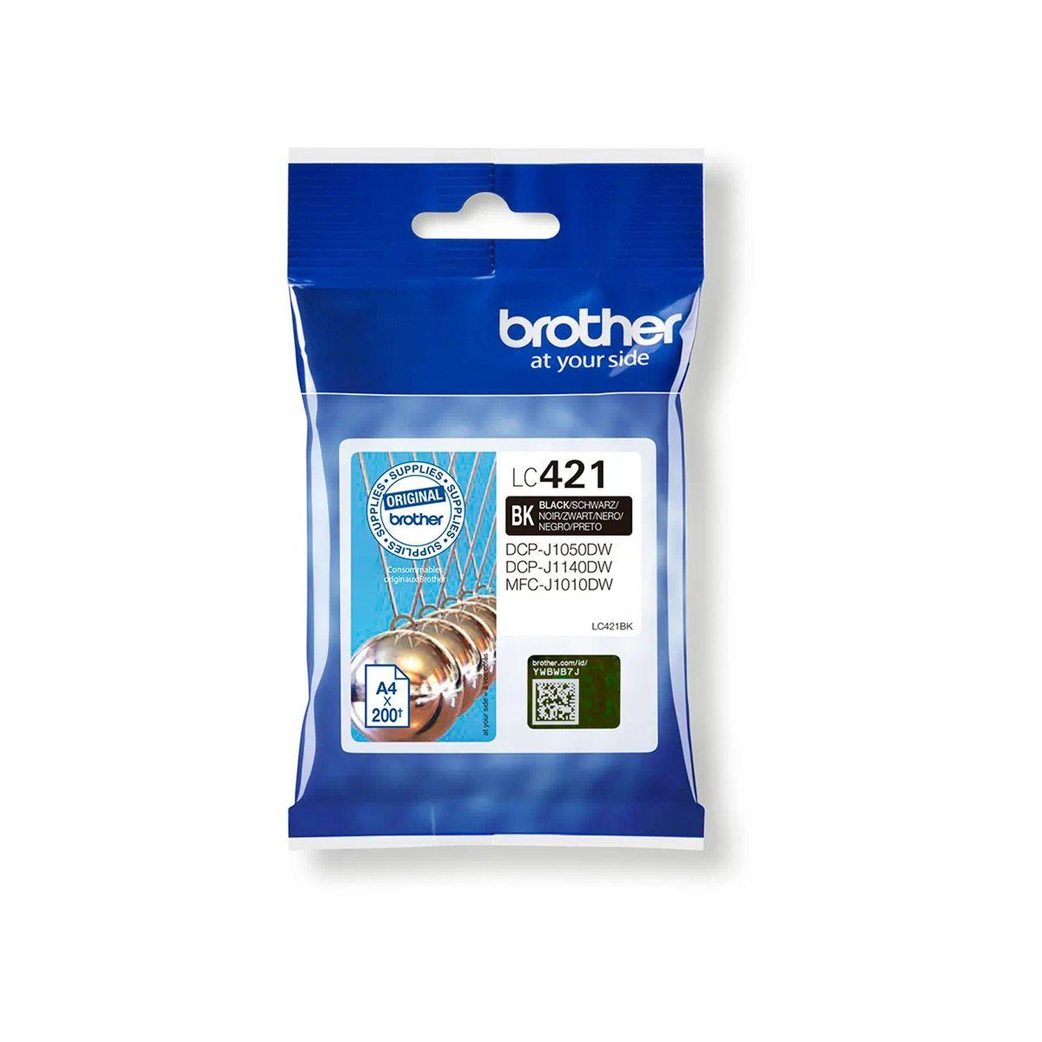 Brother Cartouche d'encre originale lc421 noire standard - lc421bk