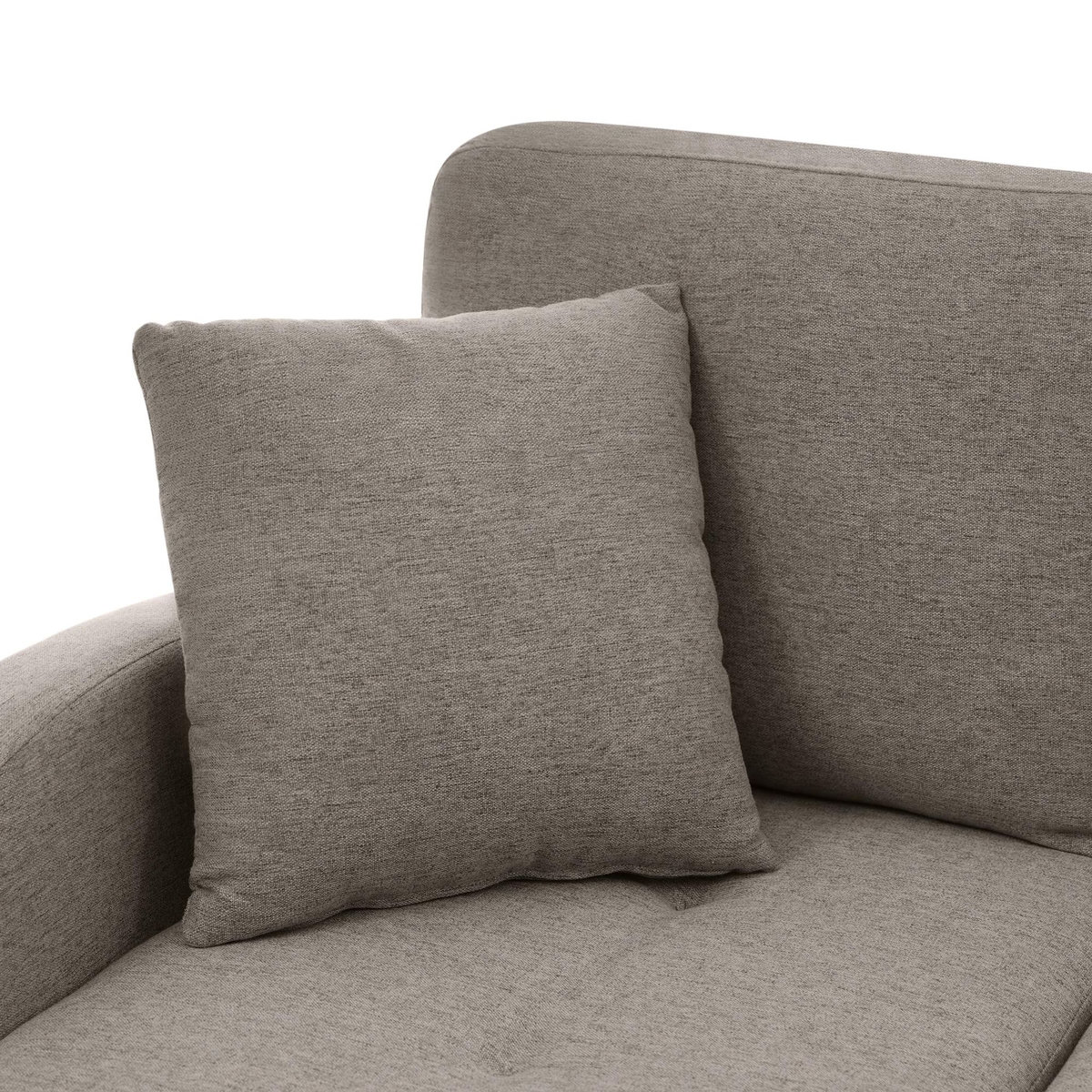 MERAX Canapé d'angle réversible fixe 3 places coton et lin