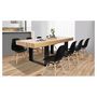 Voir la diapositive 4 : Table de séjour salle à manger fixe style industriel 225 cm MILTON