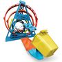 Voir la diapositive 3 : MATTEL Kit Triple looping track builder Hot Wheels
