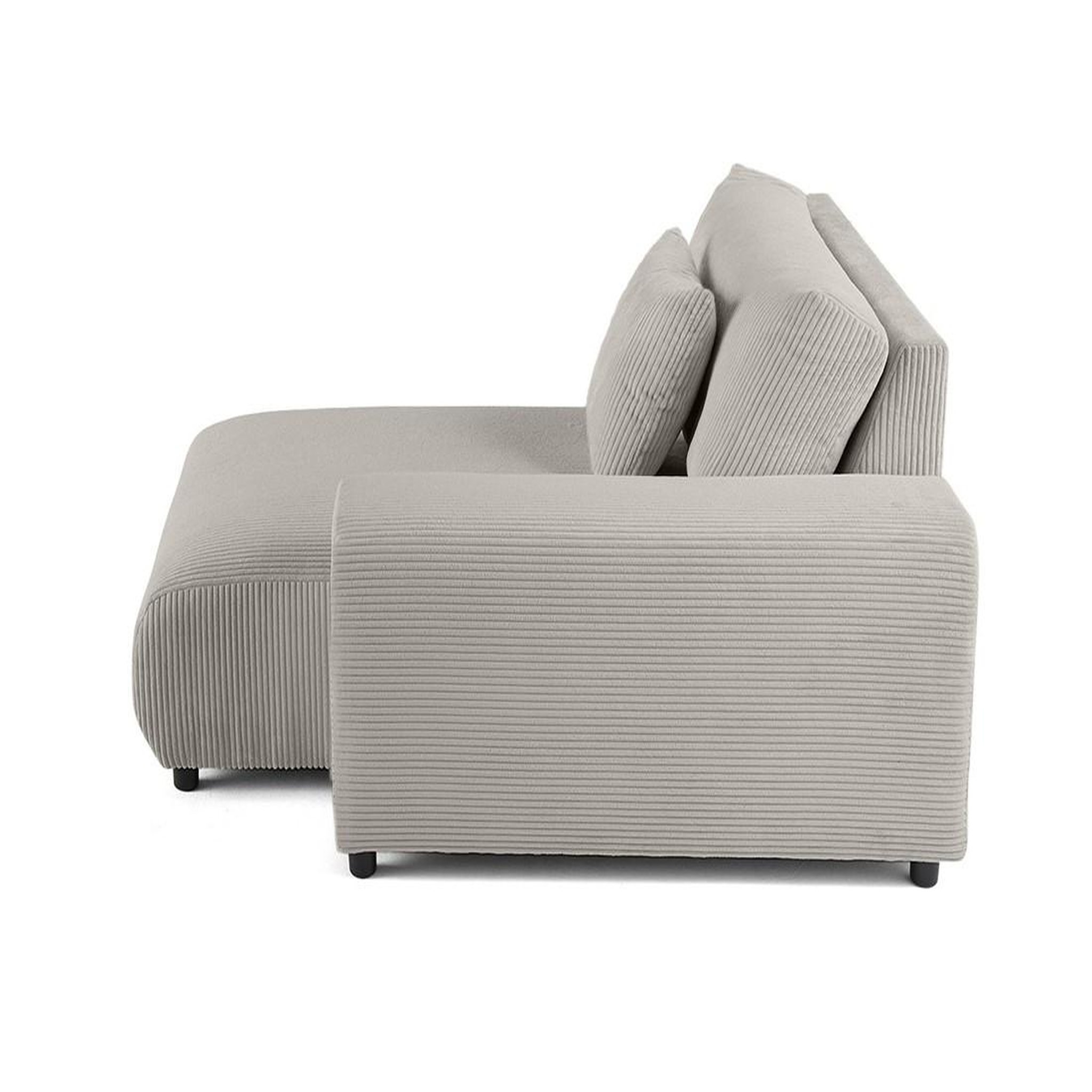 Voir la diapositive 3 : LISA DESIGN Garance - module d'assise méridienne droit - en velours côtelé