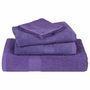 Voir la diapositive 4 : VIDAXL Serviettes de visage 2 pcs violet 30x30 cm 360 g m² 100% coton