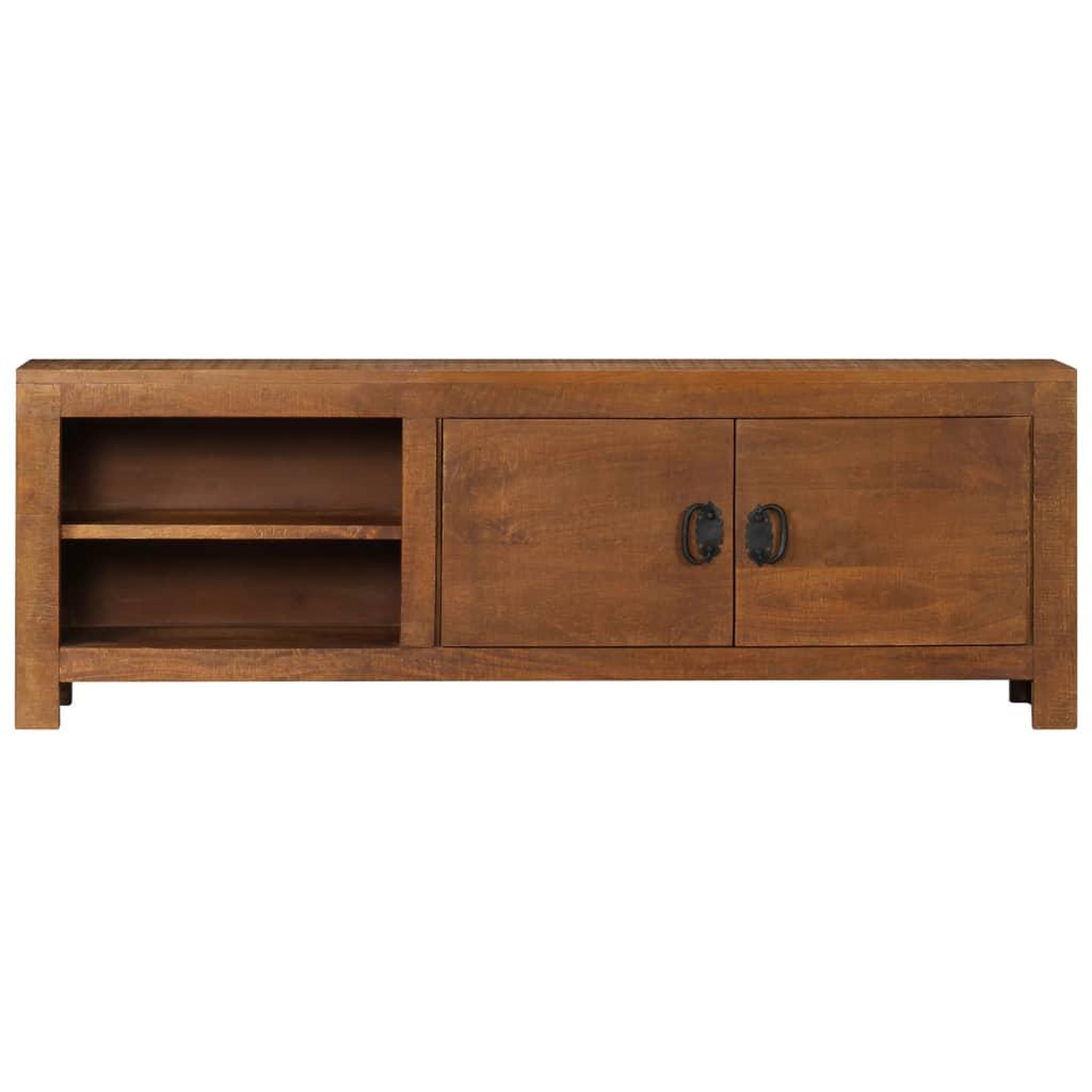 Voir la diapositive 2 : VIDAXL Meuble TV 120x30x40 cm Bois massif de manguier