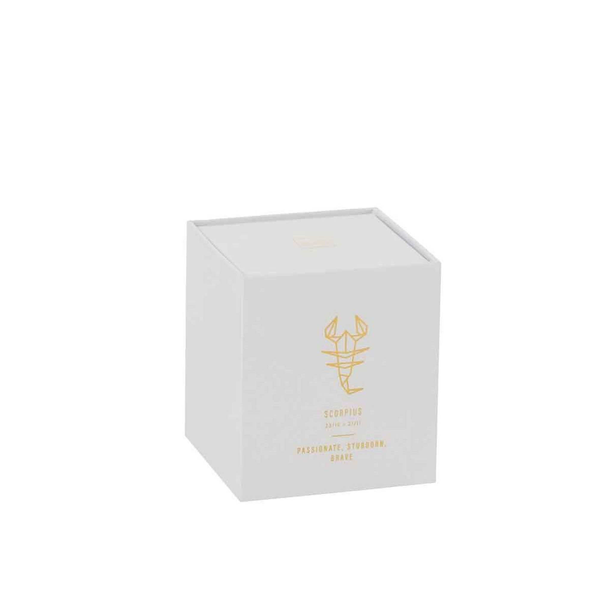 Voir la diapositive 2 : J-LINE Bougie parfumée  scorpion  10cm sapphire amber tea