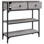 Voir la diapositive 5 : VIDAXL Table console sonoma gris 72,5x25x75 cm bois d'ingenierie