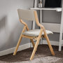Voir la diapositive 2 : SOBUY Chaise Pliante Salle à Manger Gris clair 48x42x80cm FST40-HGX2