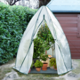 Voir la diapositive 2 : ID MARKET Serre d'hivernage dôme 160 x 160 x 180 cm balcon et terrasse