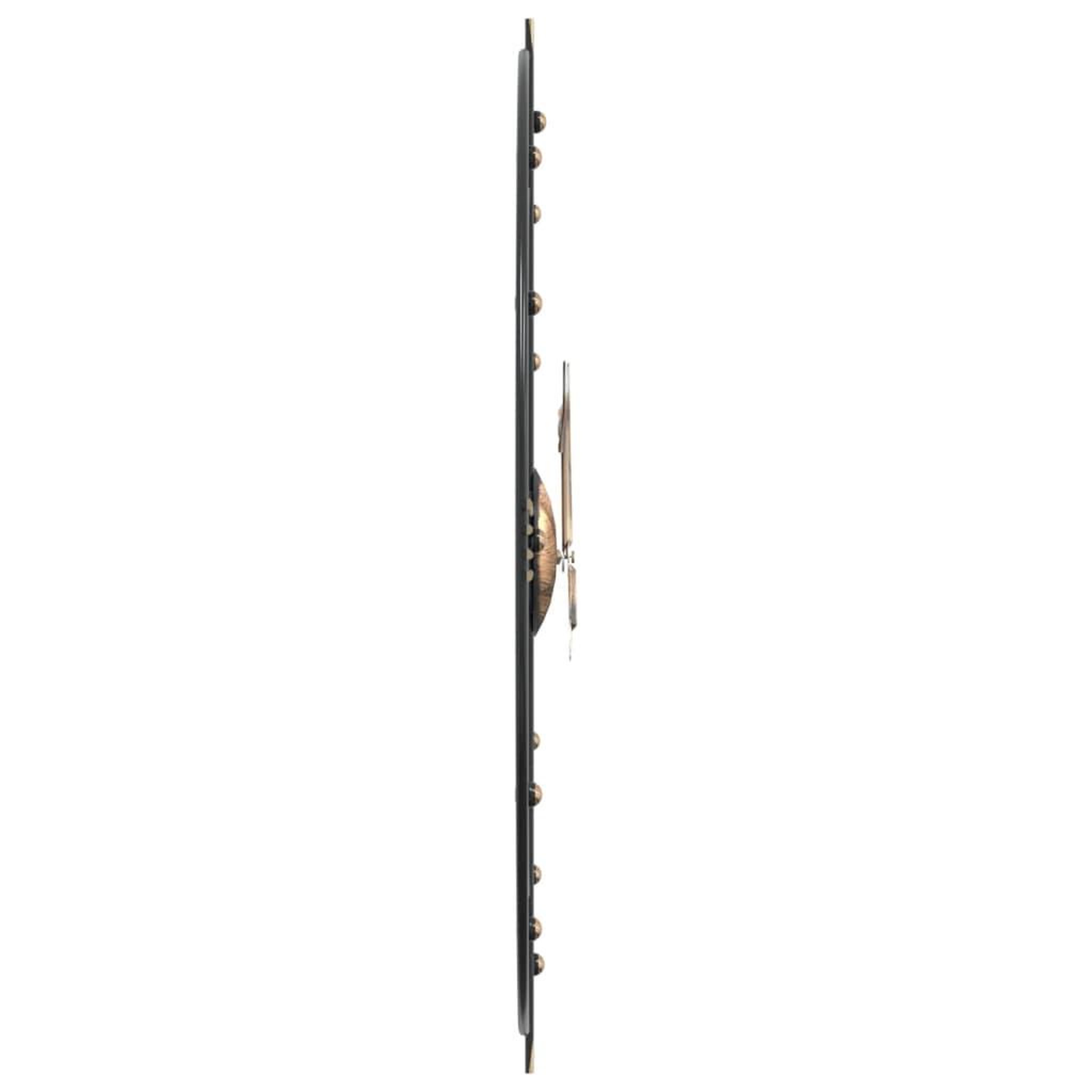Voir la diapositive 4 : VIDAXL Horloge murale noir Ø60 cm fer
