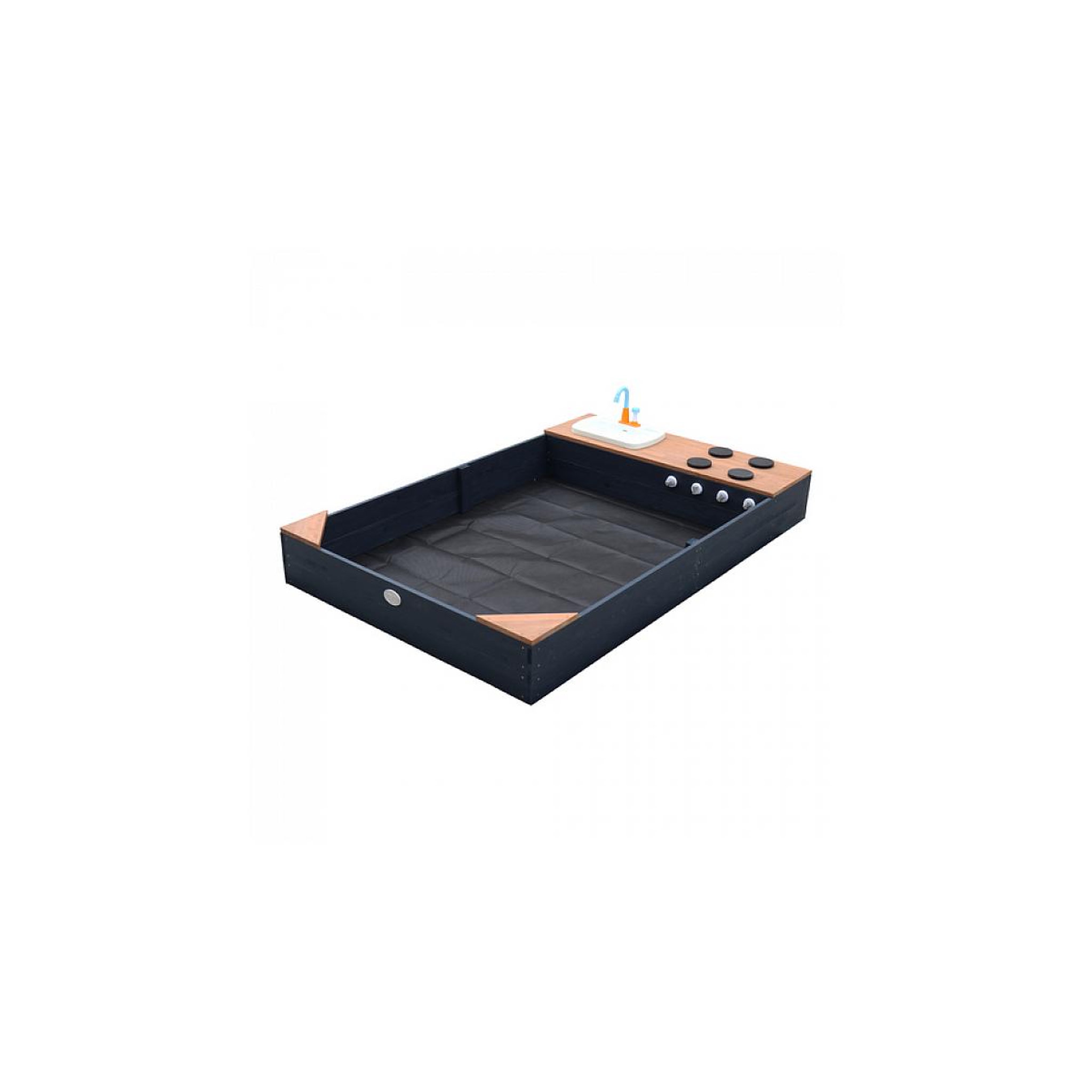 Axi House AXI Kelly Bac a sable avec Cuisineette Anthracite Marron