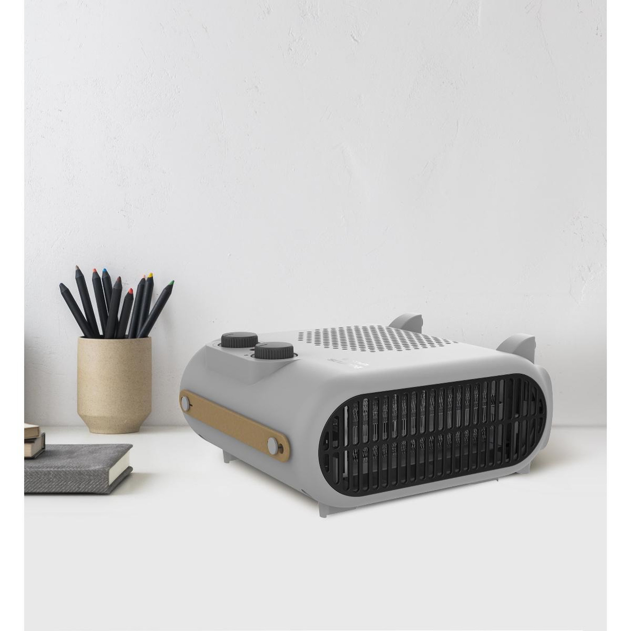 Voir la diapositive 5 : Taurus Chauffage soufflant horizontal et vertical 2000w gris - tropicano up&down
