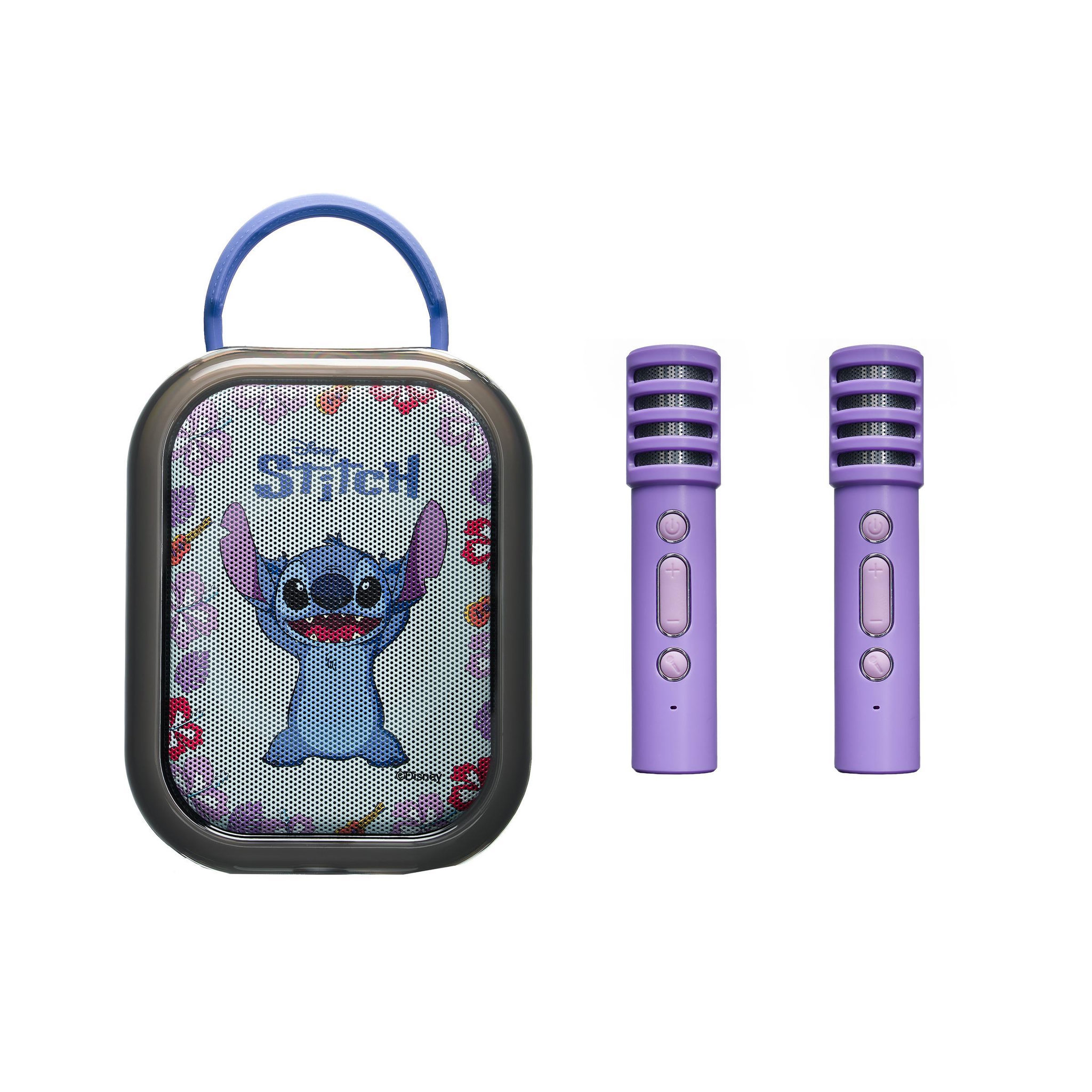 Lexibook Karaoke Bluetooth Stitch avec 2 micros sans fil