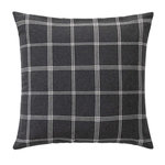 Paris Prix Coussin Déco à Carreaux  Everest  45x45cm Anthracite