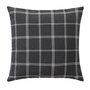 Voir la diapositive 1 : Paris Prix Coussin Déco à Carreaux  Everest  45x45cm Anthracite