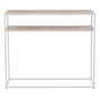 Voir la diapositive 2 : Paris Prix Console Design  Miraza  100cm Naturel & Blanc