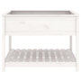 Voir la diapositive 5 : VIDAXL Jardiniere et etagere Blanc 111,5x111,5x81cm Bois massif de pin