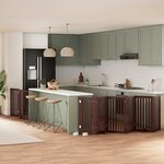 VIDAXL Barriere pour chien porte pliable 9 panneaux bois de peuplier