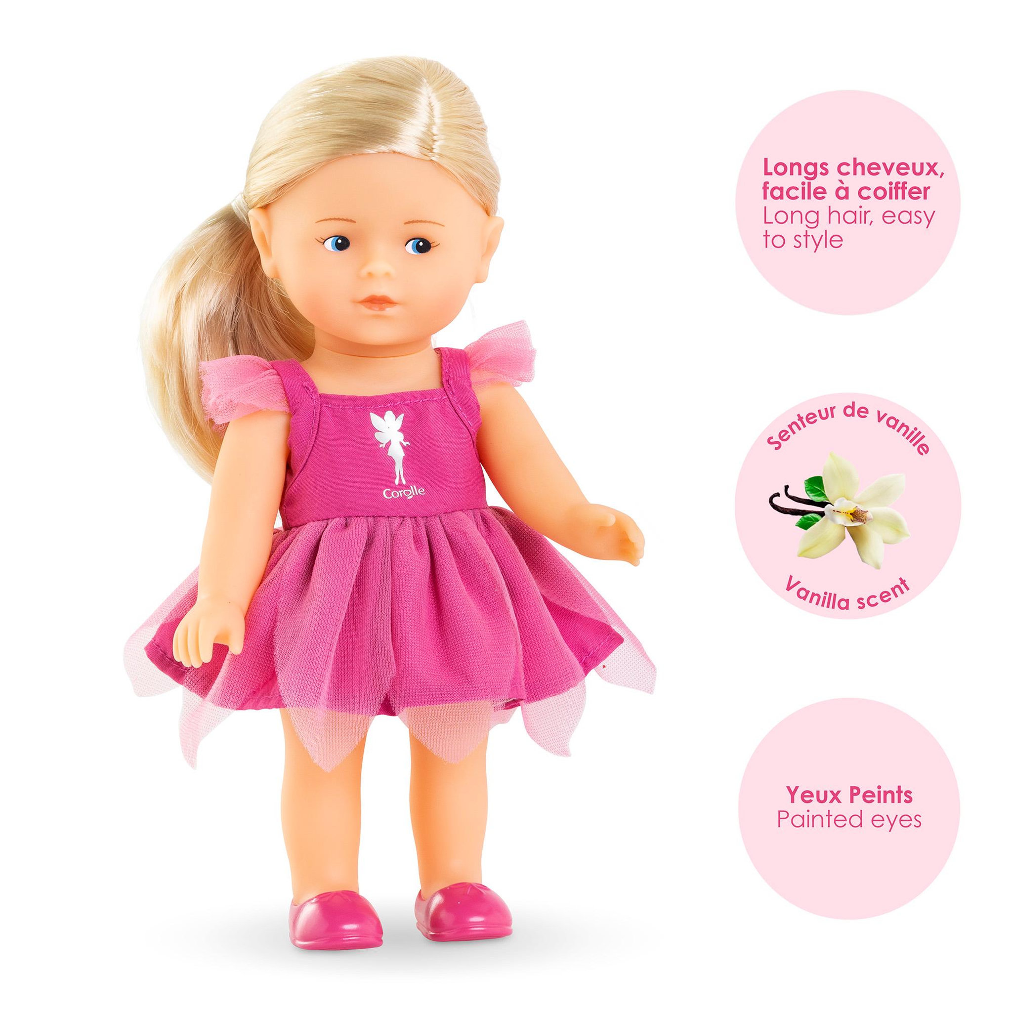 Voir la diapositive 2 : Corolle Coffret Poupée Mini Corolline Rosy Fée