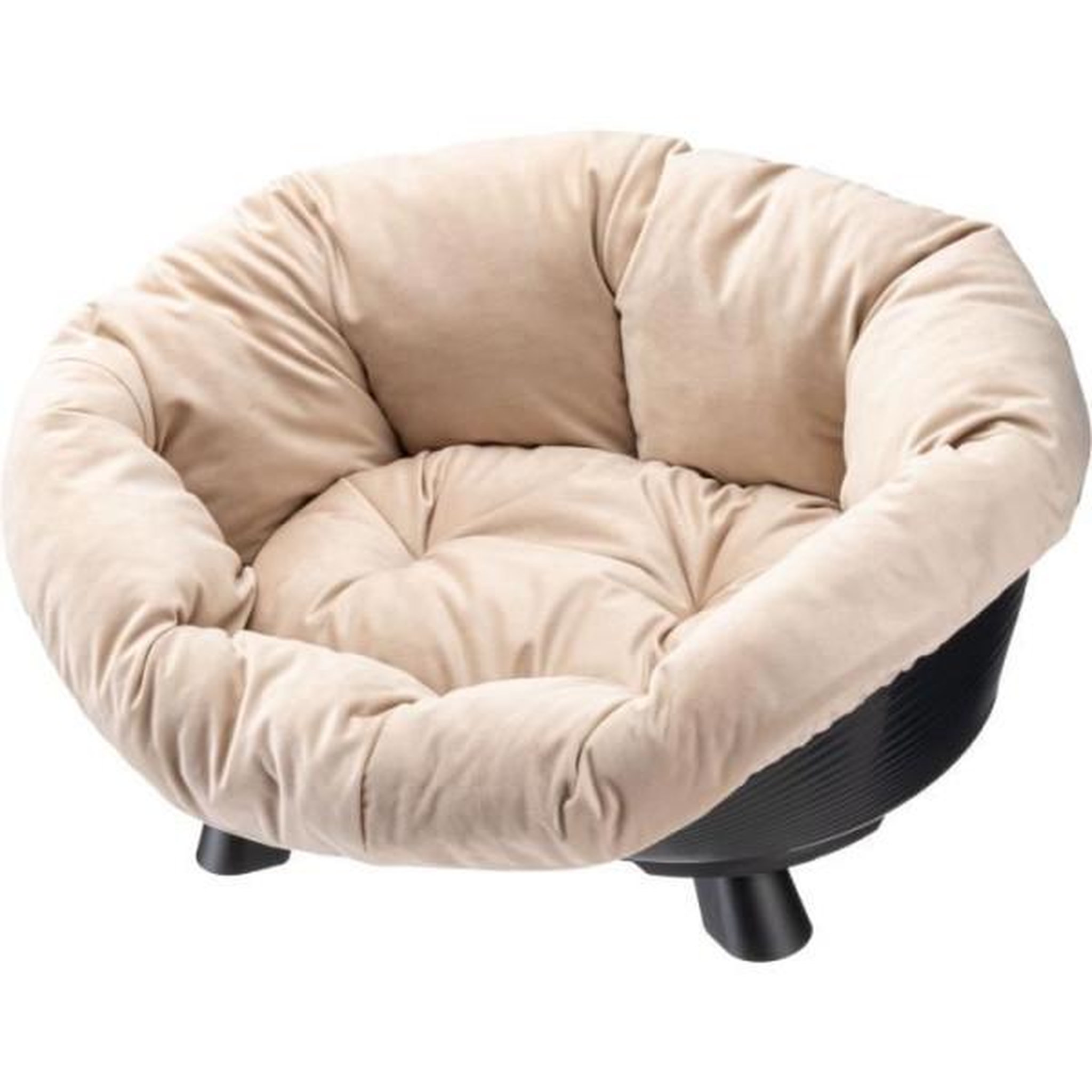 Voir la diapositive 5 : Ferplast Corbeille - FERPLAST - SOFA THRONE 4 - Avec coussin - Noir