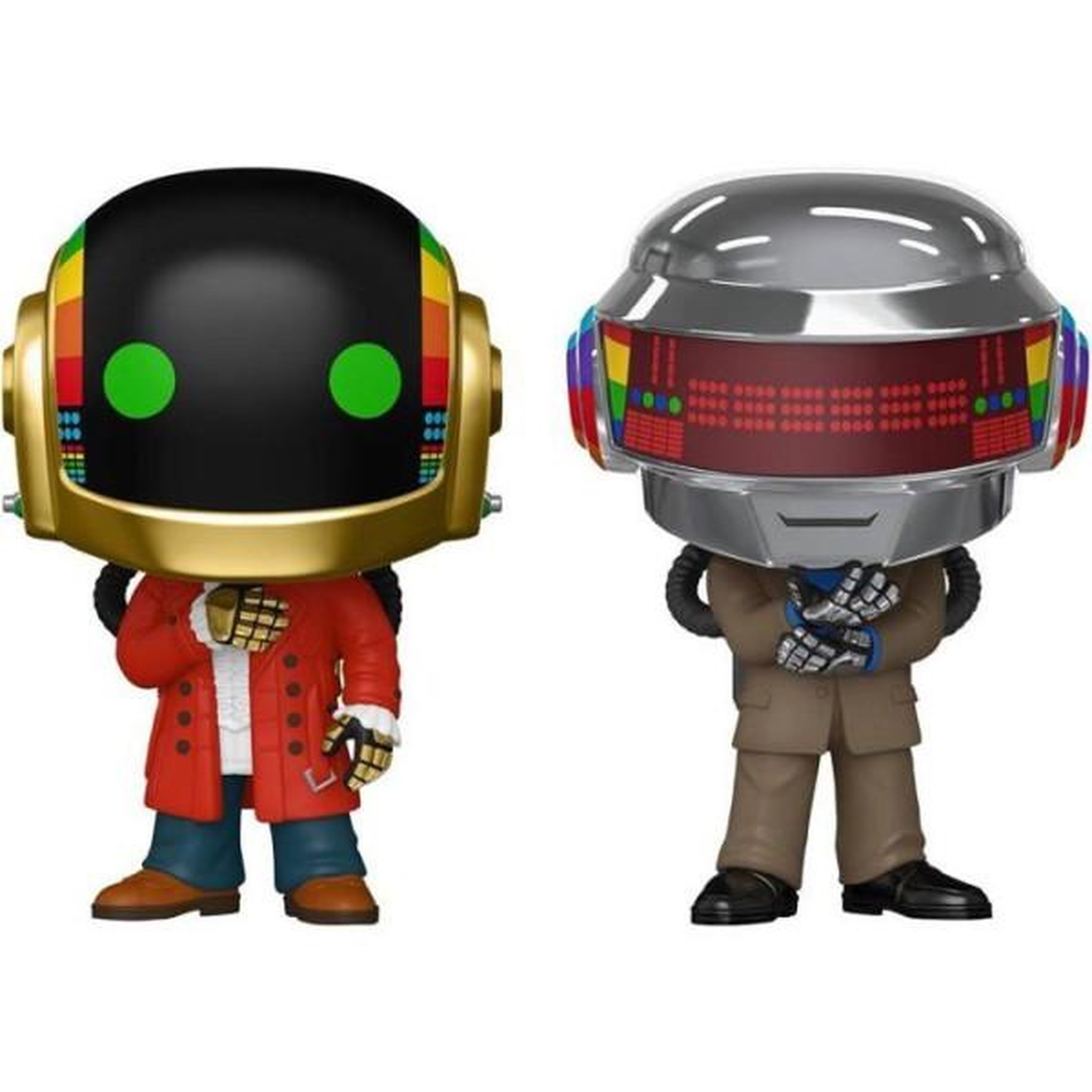 Voir la diapositive 4 : Funko Figurine Funko Pop! - Rocks - Pack 2 figurines a collectionner Daft Punk Discovery Era