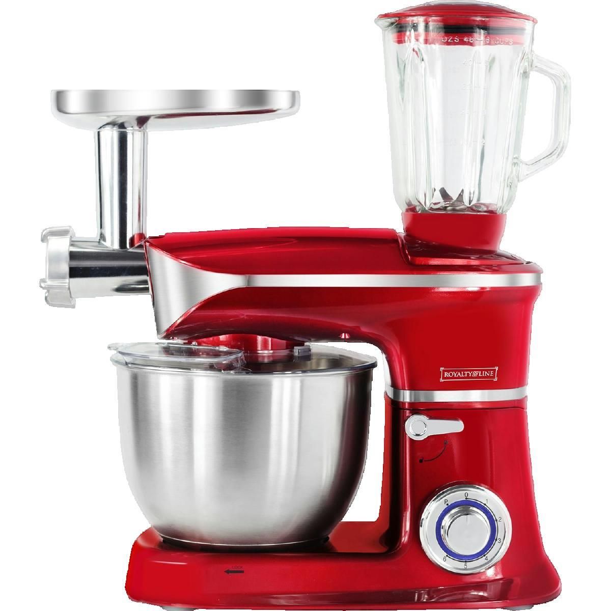Royalty Line Robot multifonction Royalty Line 1900 W bol 6,5 L rouge