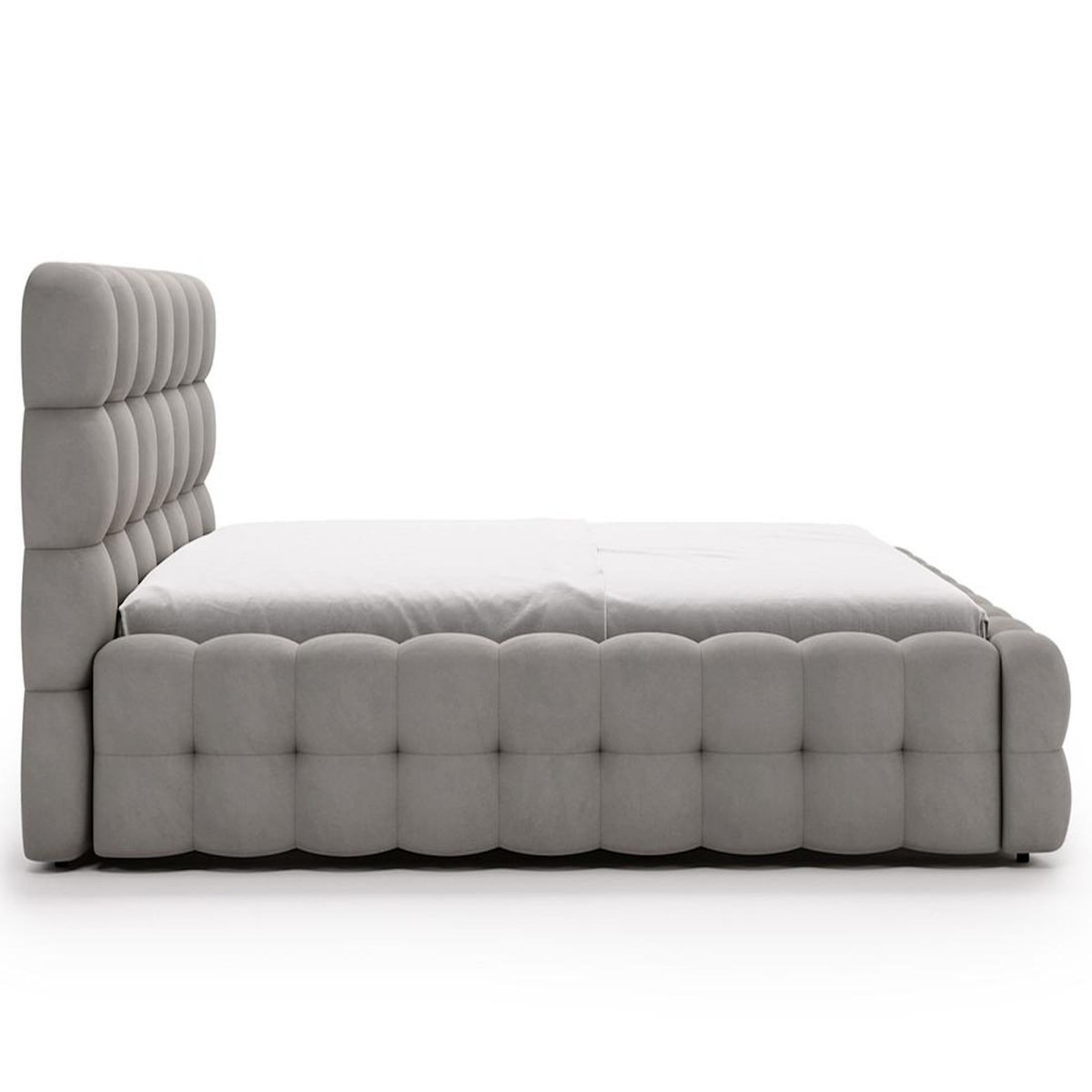 BEST MOBILIER Darling - lit coffre - 160x200 cm - sommier inclus - en velours