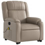 Voir la diapositive 4 : VIDAXL Fauteuil inclinable de massage Cappuccino Similicuir