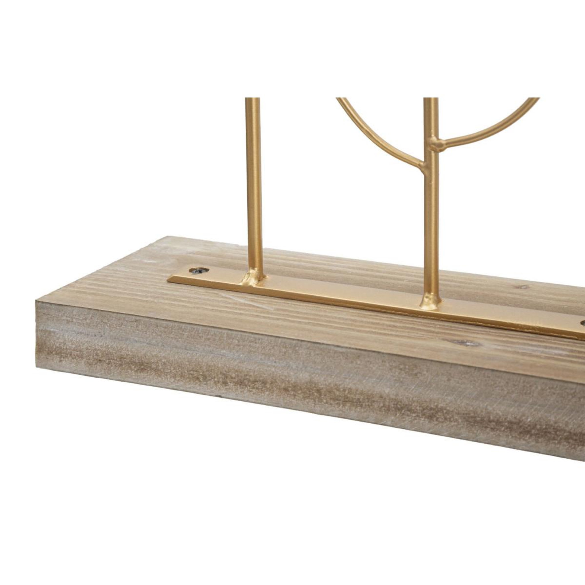 Voir la diapositive 3 : Paris Prix Objet déco en métal  feuilles exotiques  57cm or