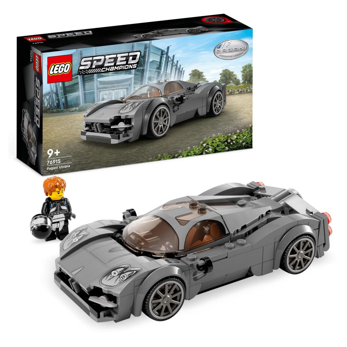 LEGO Speed Champions 76915 - Pagani Utopia, Jouet Voiture de Course, Kit de Maquette à Construire, Hypercar Italienne, à Collectionner