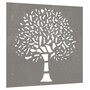 Voir la diapositive 3 : VIDAXL Decoration murale jardin 55x55 cm acier corten design d'arbre