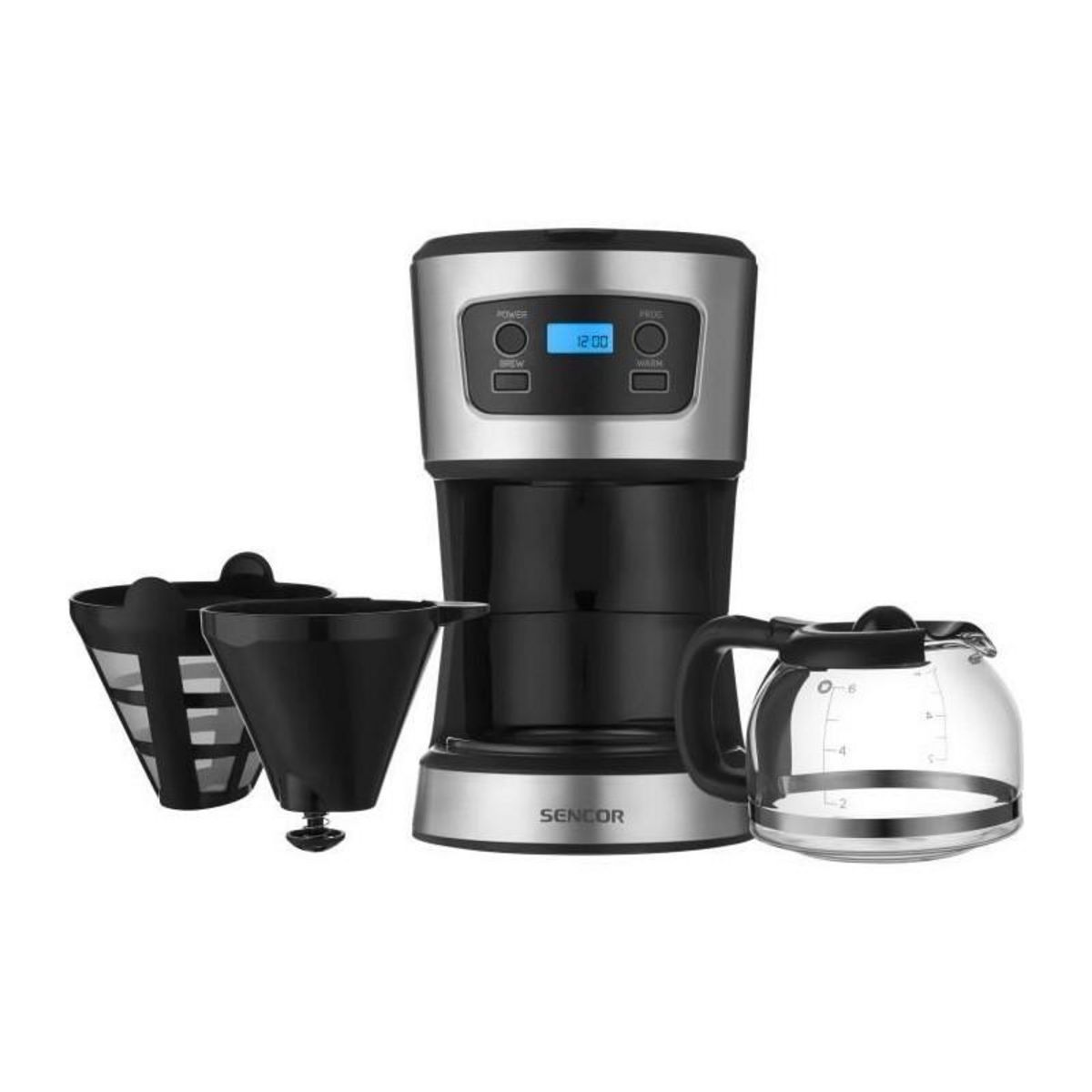 SENCO Machine a café - SENCOR - SCE 3700BK - 0,75 L - 700 W - Noir