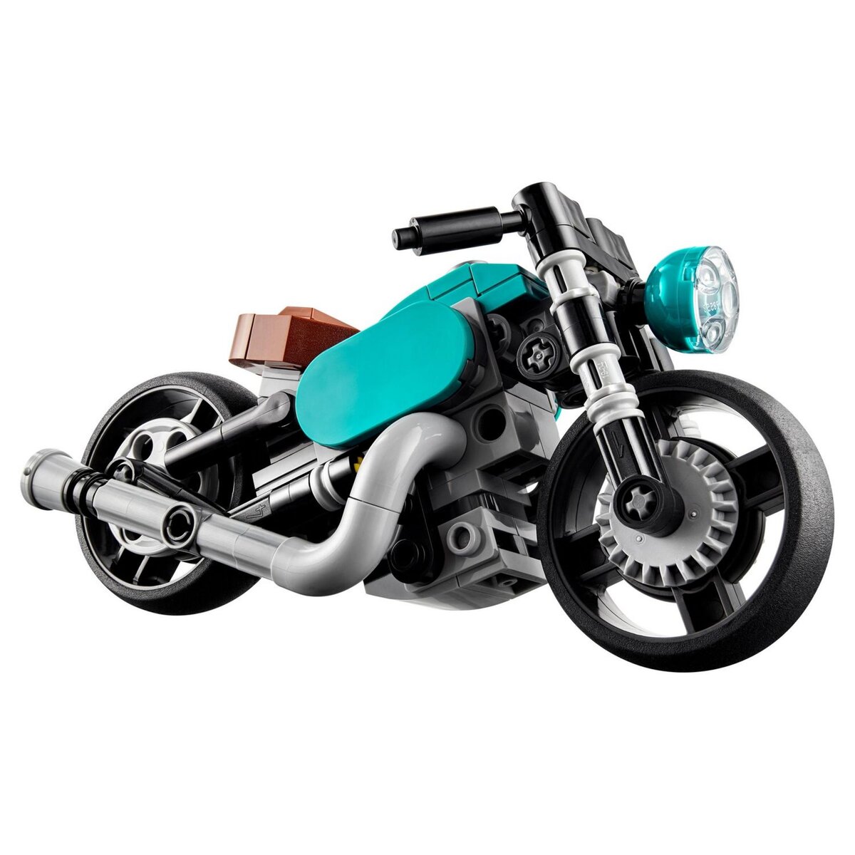 LEGO Creator 31135 - La moto ancienne, Jouet Transformable en Véhicules Classique et de Rue, et en Voiture de Dragster