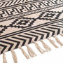 Voir la diapositive 2 : Paris Prix Tapis Déco à Franges  Manille  120x170cm Noir