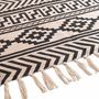 Voir la diapositive 2 : Paris Prix Tapis Déco à Franges  Manille  120x170cm Noir