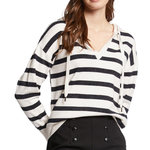 MORGAN Pull Écru/ Femme Morgan Ballo. Coloris disponibles : Bleu