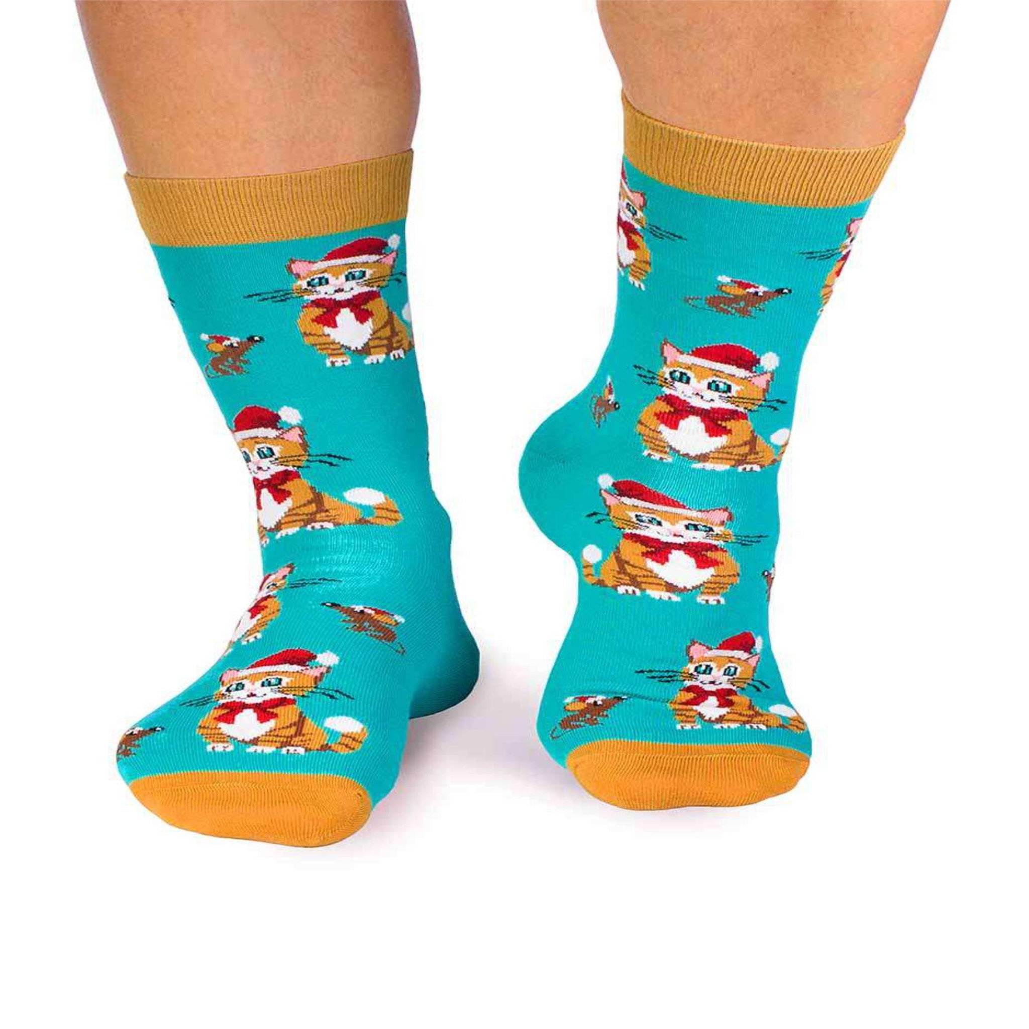 Voir la diapositive 3 : PIRIN HILL Chaussettes coton bio chats