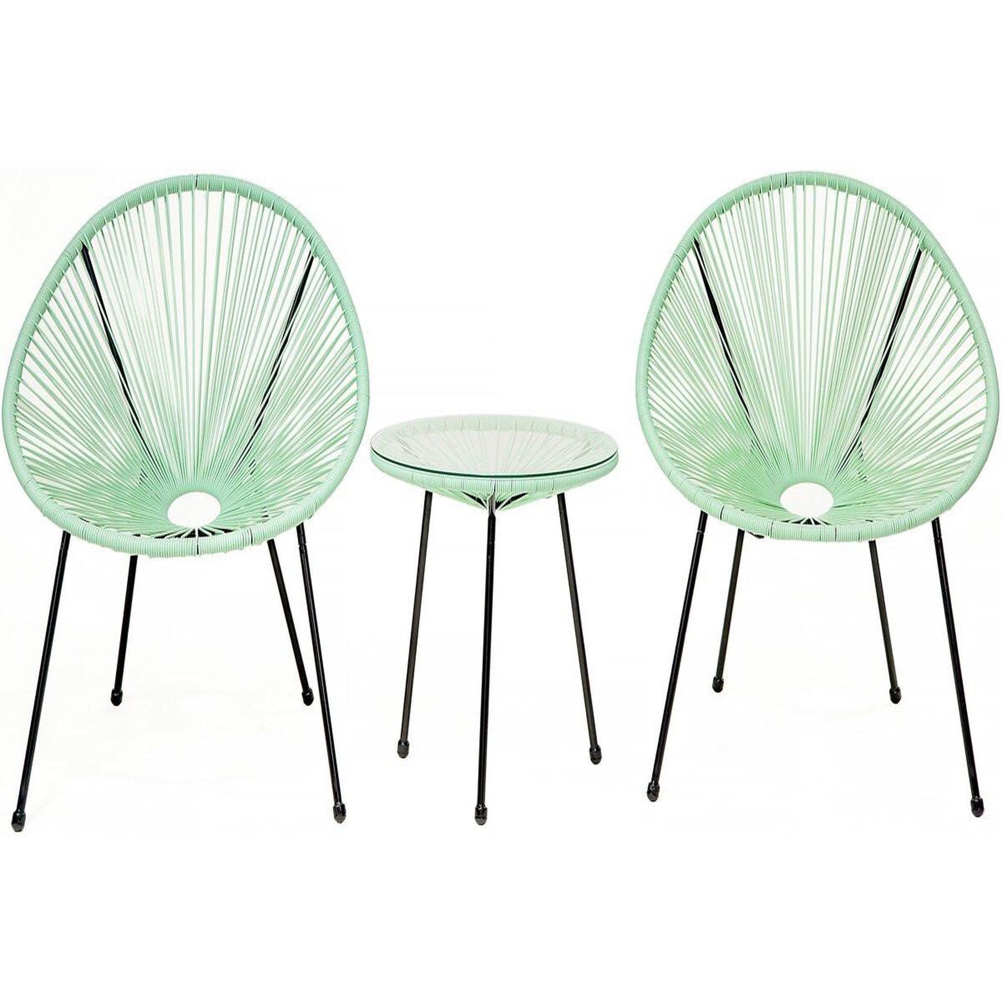 Habitat et Jardin Ensemble de jardin acapulco   liana  - 2 places - vert clair