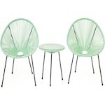 Habitat et Jardin Ensemble de jardin acapulco   Liana  - 2 places - Vert clair