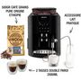 Voir la diapositive 2 : KRUPS Expresso Broyeur pack EA8168F2 + 500g café en grains