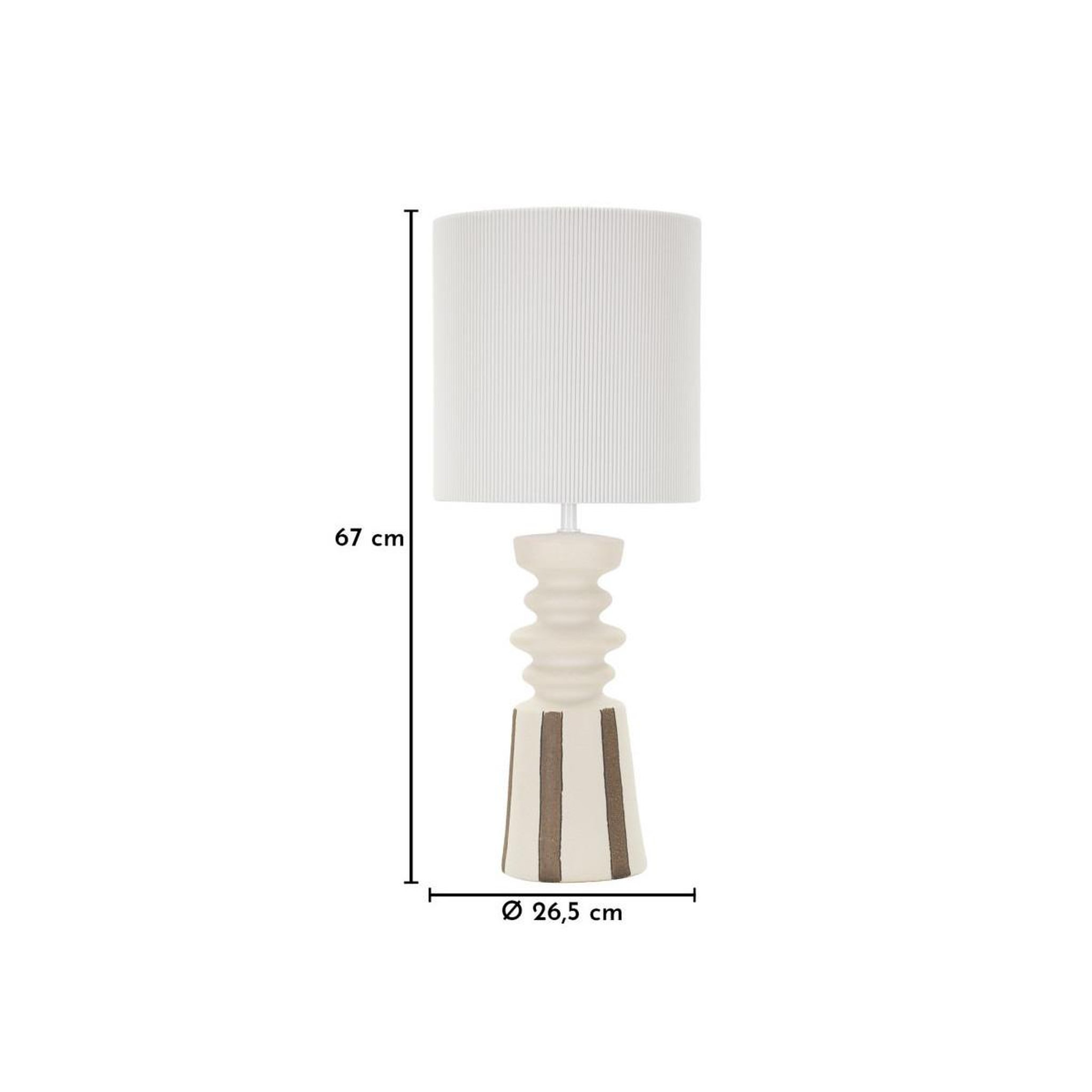 Voir la diapositive 6 : Paris Prix Lampe à poser en céramique  tribal  67cm multicolore