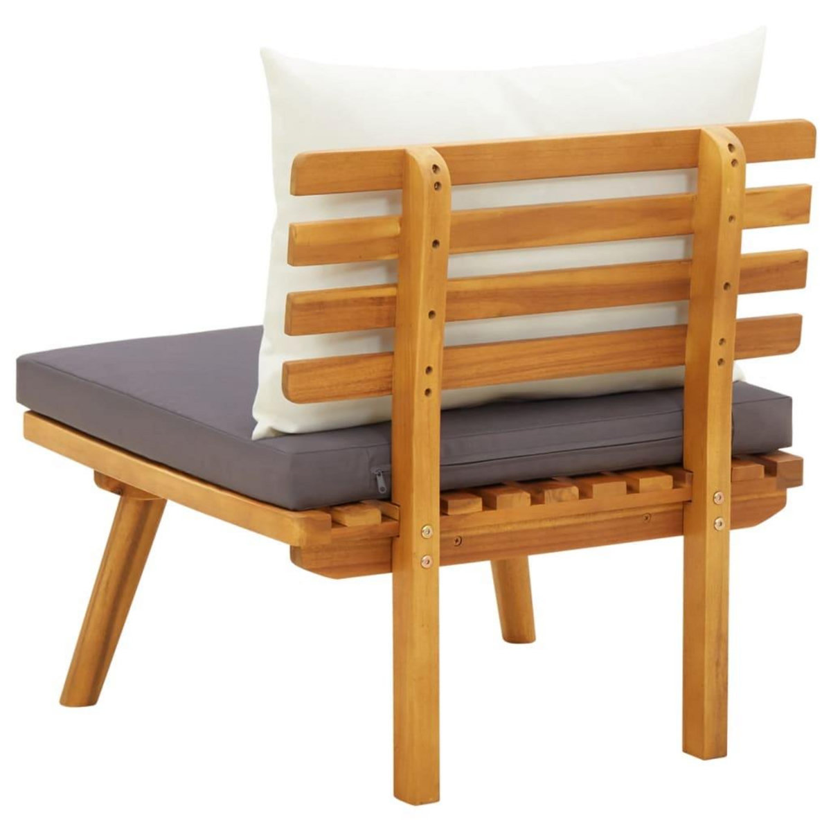 VIDAXL Chaise de jardin avec coussins bois d'acacia massif